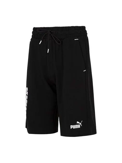 Шорты power 11 inch shorts 'black' Puma — изображение 1 из 4, черный/белый