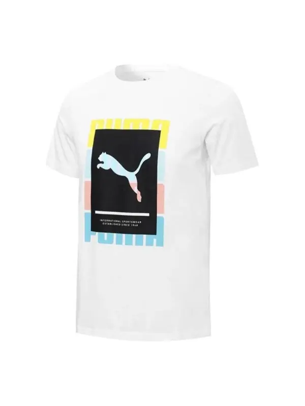 Футболка summer court t-shirt 'white' Puma — изображение 1 из 3, белый
