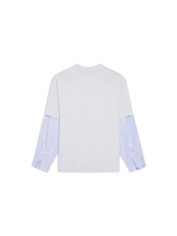 Футболка slime logo layered t-shirt 'grey' Balenciaga — изображение 2 из 4, серый