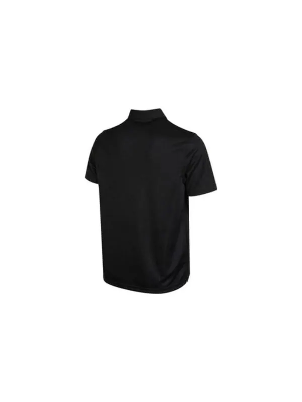 Рубашка поло essentials polo shirt 'black' Puma — изображение 2 из 4, черный