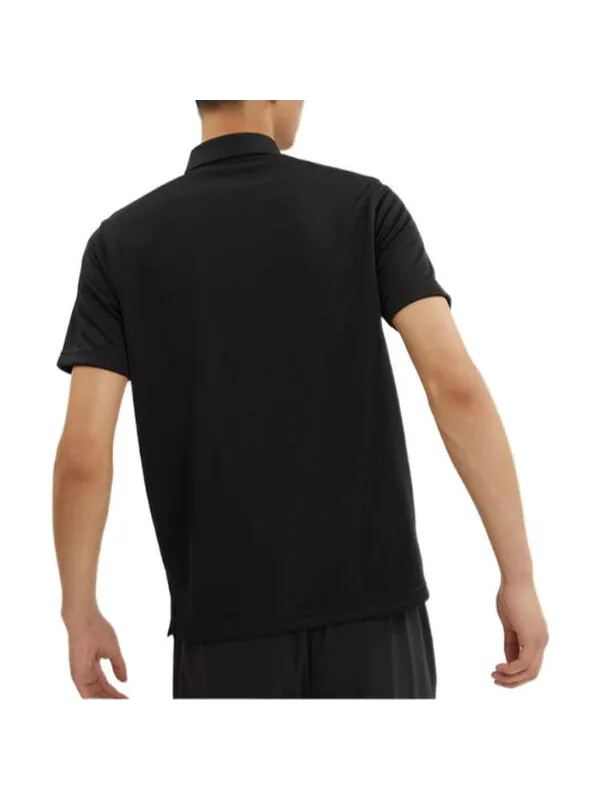 Рубашка поло essentials polo shirt 'black' Puma — изображение 4 из 4, черный