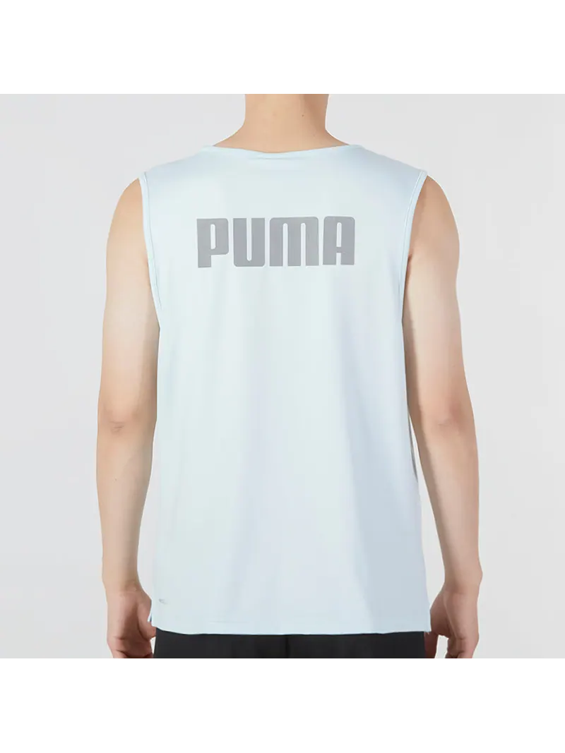 Спортивный топ PUMA Uv Men Sleeveless Tank 'Blue' 671929-20 — изображение 4 из 5, синий