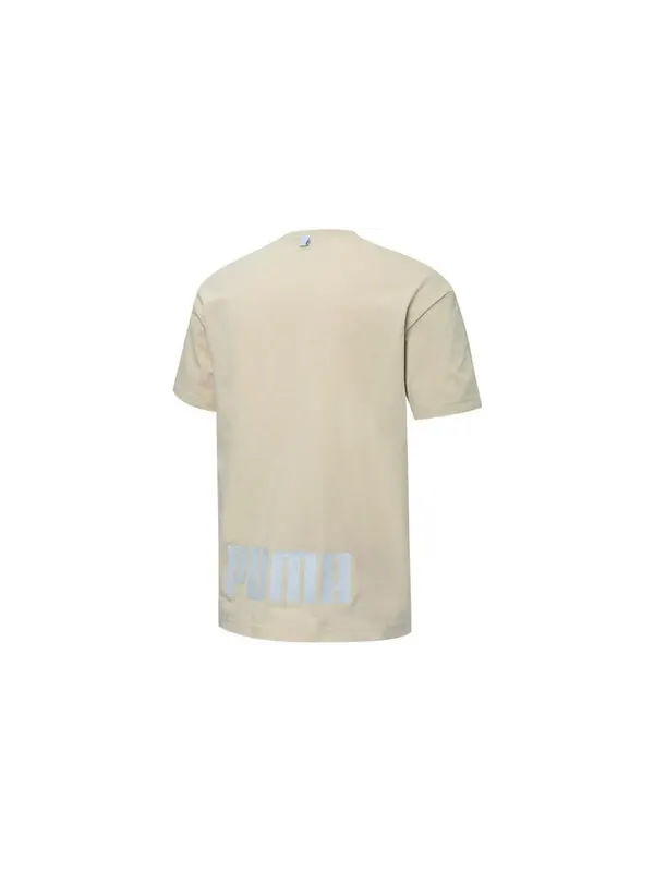 Футболка skb pocket logo tee 'tan' Puma — изображение 2 из 2, бежевый