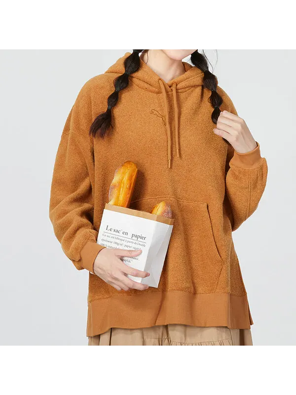 Толстовка winterized hoodie 'brown' Puma — изображение 3 из 4, коричневый