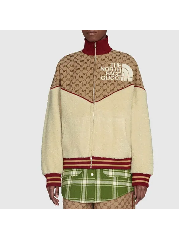 Куртка The North Face Zip Jacket 'Beige Ebony' Gucci — изображение 4 из 4, бежевый