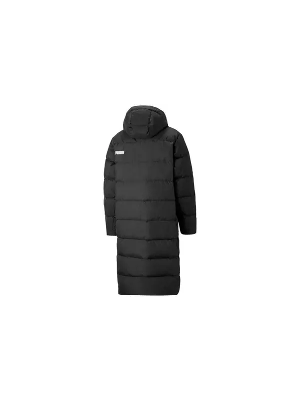 Куртка hooded down coat jacket 'black' Puma — изображение 2 из 4, черный