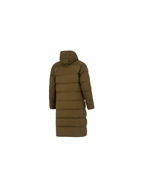 Куртка hooded down coat jacket 'brown' Puma — изображение 2 из 4, коричневый