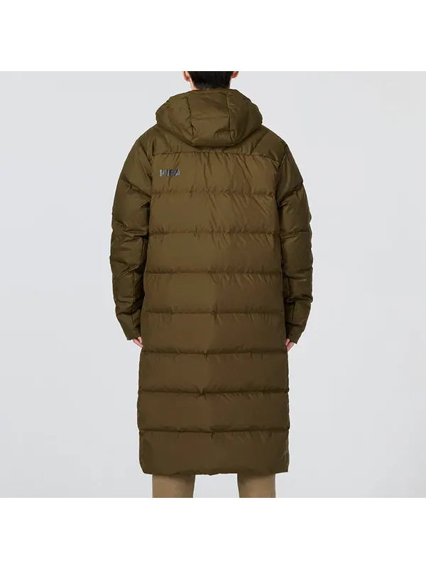 Куртка hooded down coat jacket 'brown' Puma — изображение 4 из 4, коричневый