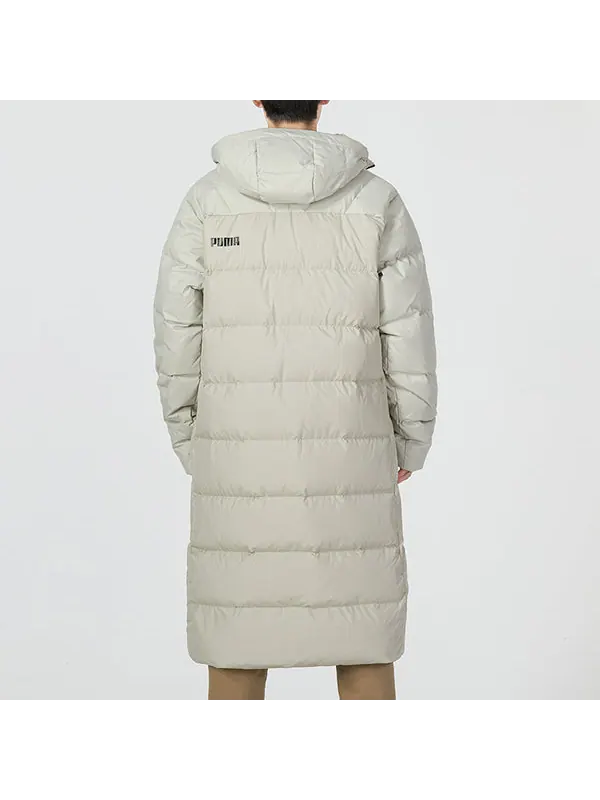 Куртка hooded down coat jacket 'white' Puma — изображение 4 из 4, белый