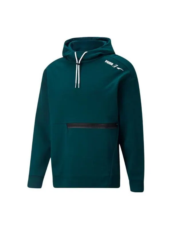 Куртка rad/cal dk sweatshirt 'green' Puma — изображение 1 из 2, зеленый