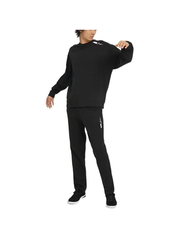 Свитер rad/cal crew sweater 'black' Puma — изображение 2 из 4, черный