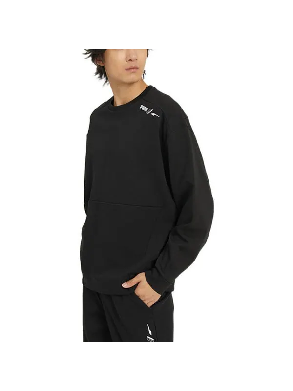 Свитер rad/cal crew sweater 'black' Puma — изображение 4 из 4, черный