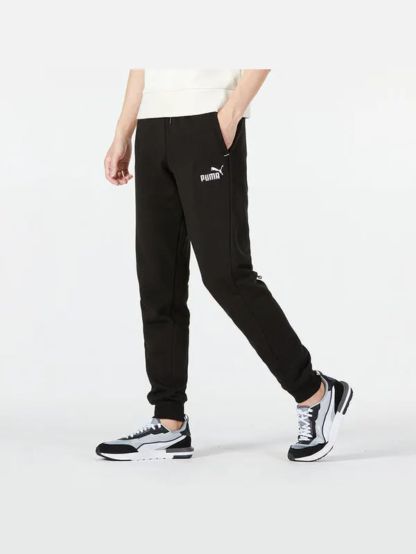 Брюки power sweatpants fl logo 'black' Puma — изображение 3 из 4, черный