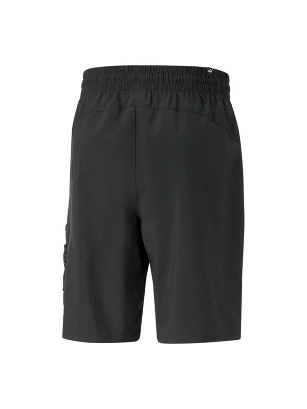 Шорты open road woven 9 inch shorts 'black' Puma — изображение 2 из 2, черный/белый