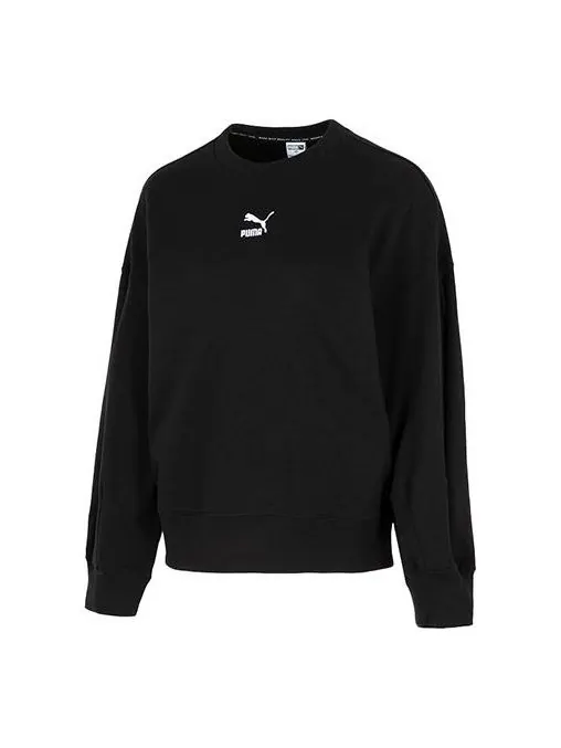 Свитер better classic relaxed crew 'black' Puma — изображение 1 из 4, черный