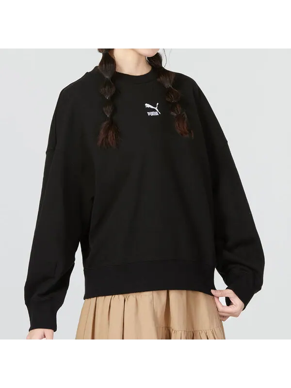 Свитер better classic relaxed crew 'black' Puma — изображение 3 из 4, черный