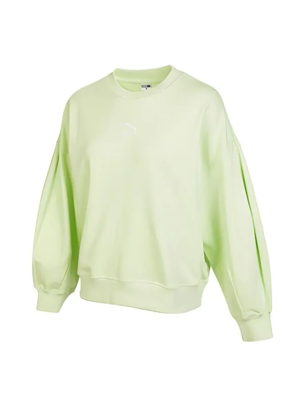 Свитер better classic relaxed crew 'green' Puma — изображение 1 из 2, зеленый