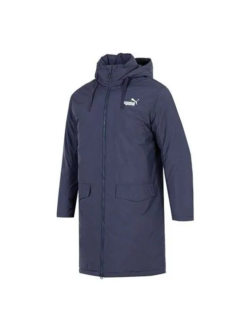 Куртка padded down jacket 'navy' Puma — изображение 1 из 4, темно-синий