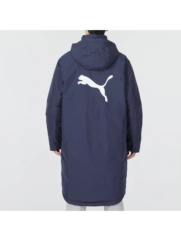 Куртка padded down jacket 'navy' Puma — изображение 4 из 4, темно-синий