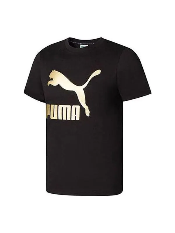 Футболка regular classic t-shirt 'black' Puma — изображение 1 из 2, черный