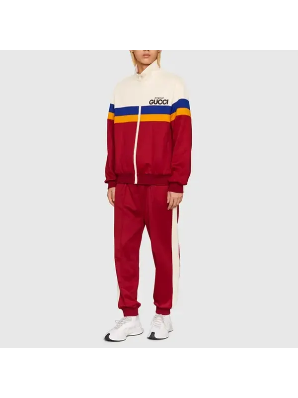 Брюки Gucci 'original ' print track bottoms 'red' — изображение 2 из 4, красный