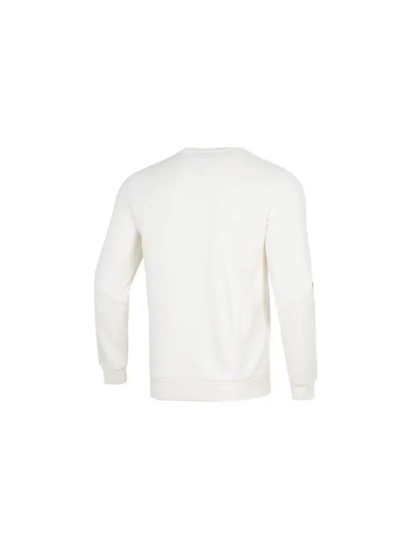 Свитер ess metallic logo sweater 'white' Puma — изображение 2 из 4, белый