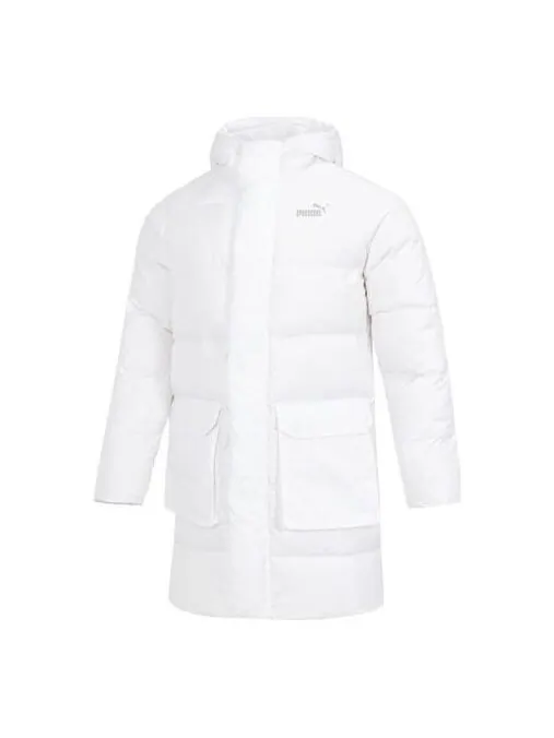 Куртка das long down jacket 'white' Puma — изображение 1 из 4, белый