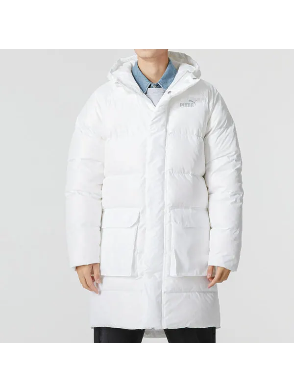 Куртка das long down jacket 'white' Puma — изображение 3 из 4, белый