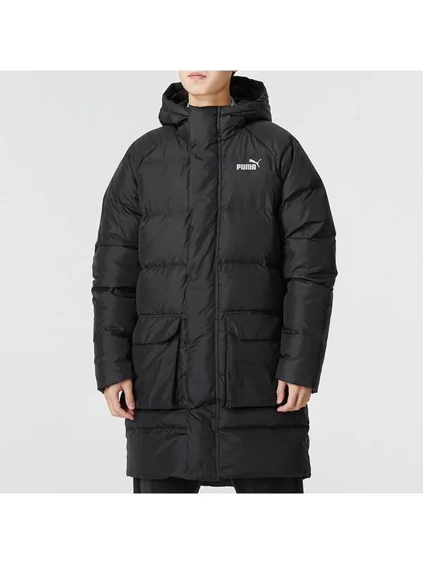 Куртка das long down jacket 'black' Puma — изображение 3 из 4, черный