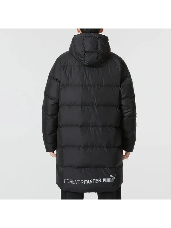 Куртка das long down jacket 'black' Puma — изображение 4 из 4, черный