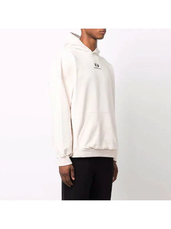 Толстовка unity hoodie wide fit 'light beige black' Balenciaga — изображение 3 из 4, светлый бежевый/черный
