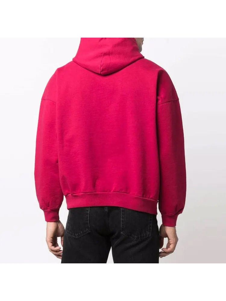 Худи Balenciaga Est. 1917 College Logo Print Hoodie Wide Fit 'Red' — изображение 4 из 5, красный