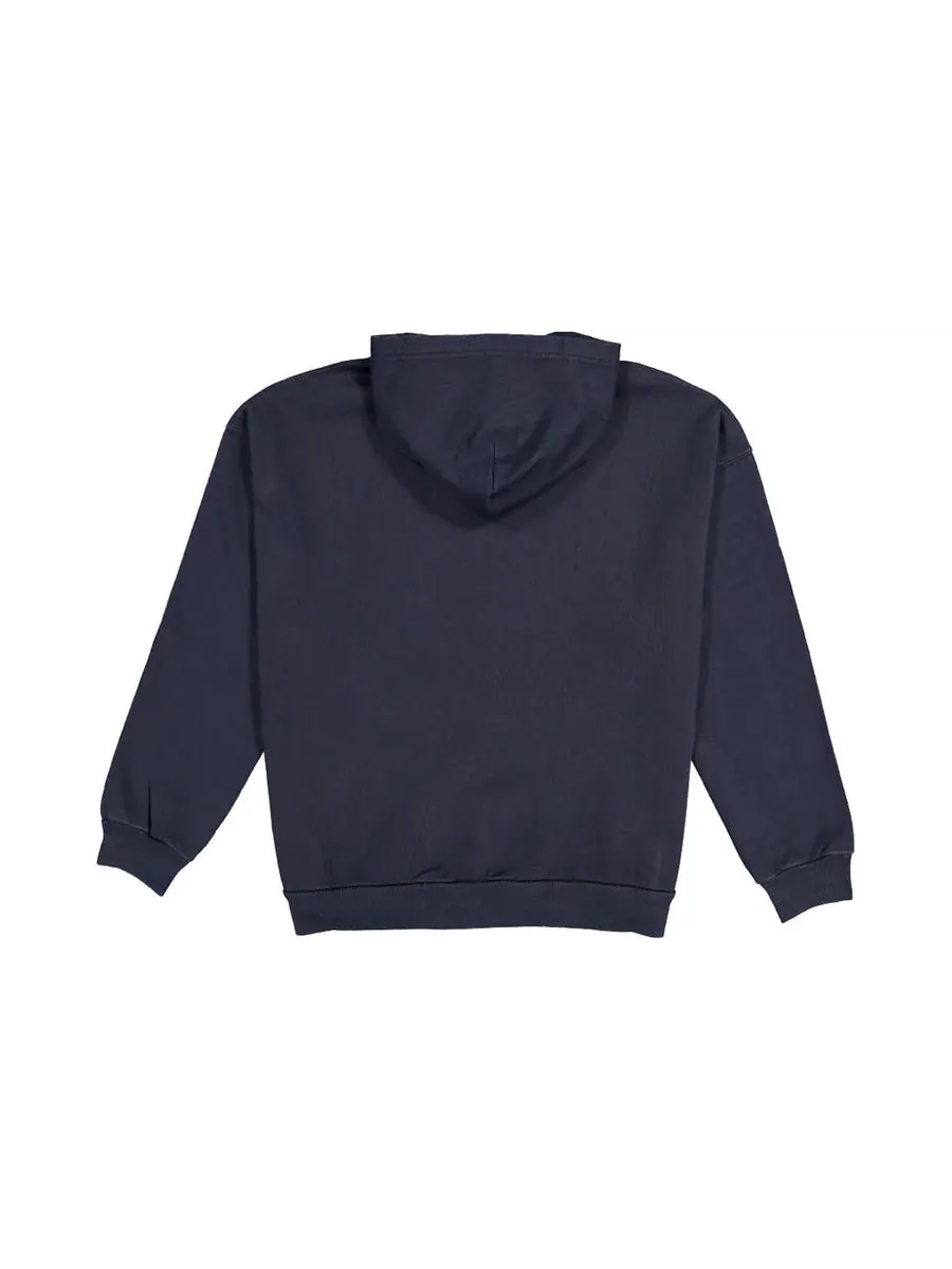 Худи Balenciaga Cities New York Hoodie Wide Fit 'Navy White' — изображение 2 из 2, темно-синий