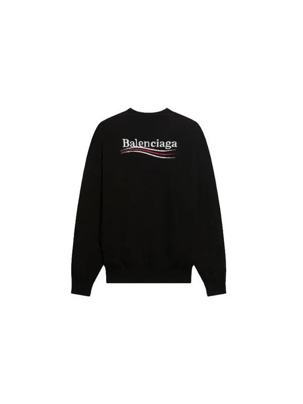 Свитер political campaign sweater 'black' Balenciaga — изображение 2 из 4, черный