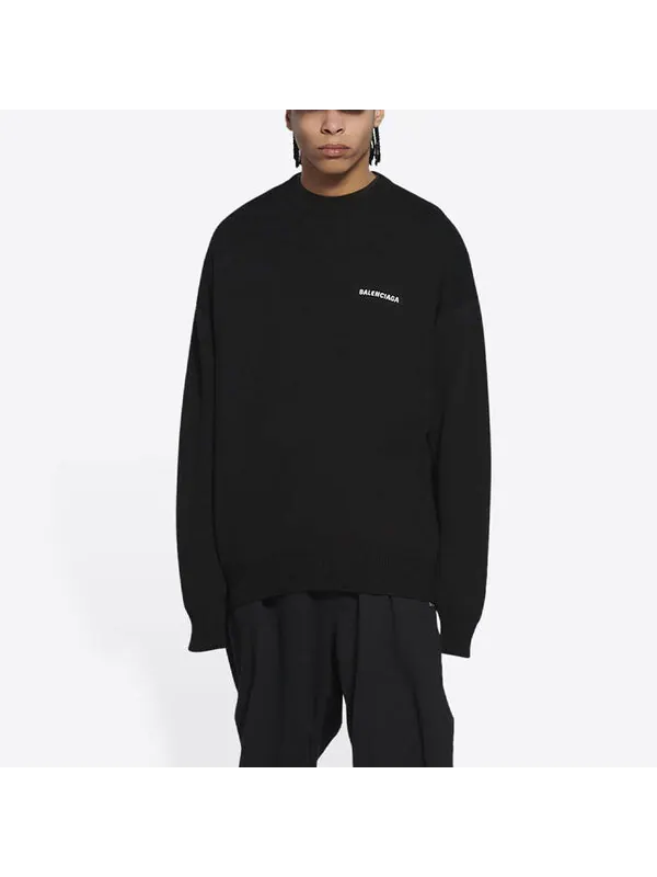 Свитер political campaign sweater 'black' Balenciaga — изображение 4 из 4, черный