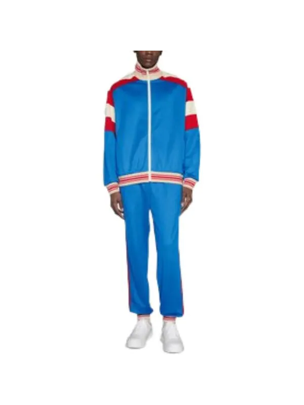 Брюки Gucci x The North Face Jogging Pant 'Multicolor' — изображение 2 из 4, синий/красный/белый