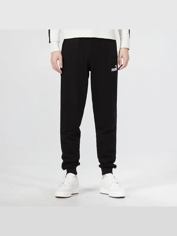 Брюки ess elevated sweatpants 'black' Puma — изображение 3 из 4, черный