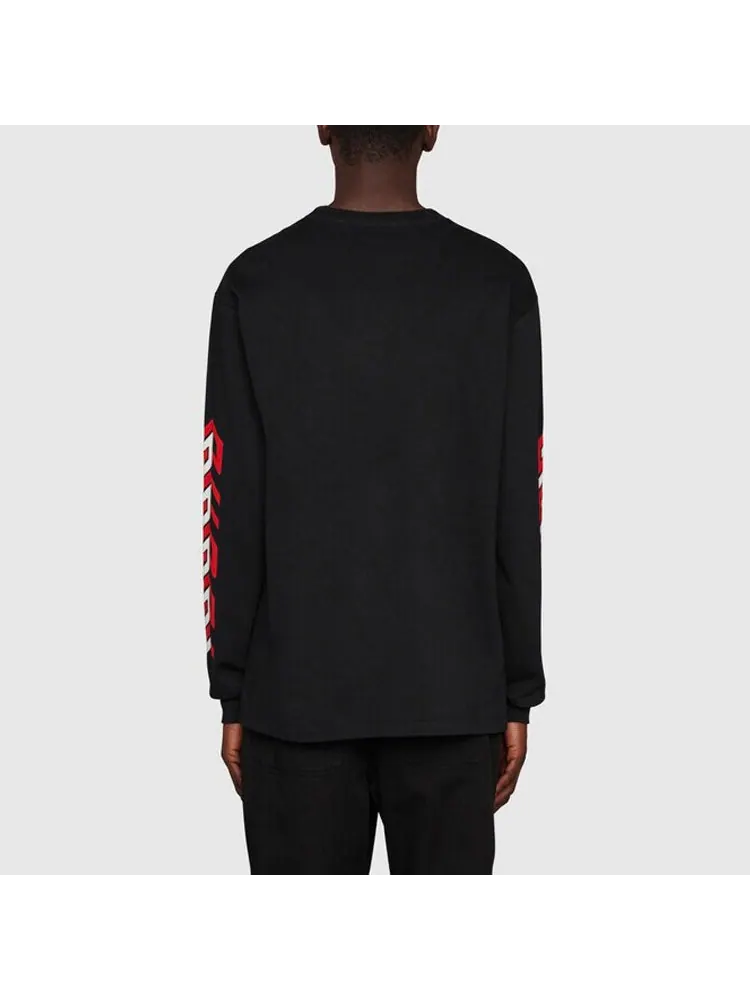Футболка Gucci Cotton T-Shirt With Gucci Mirror Print 'Black' — изображение 4 из 5, черный