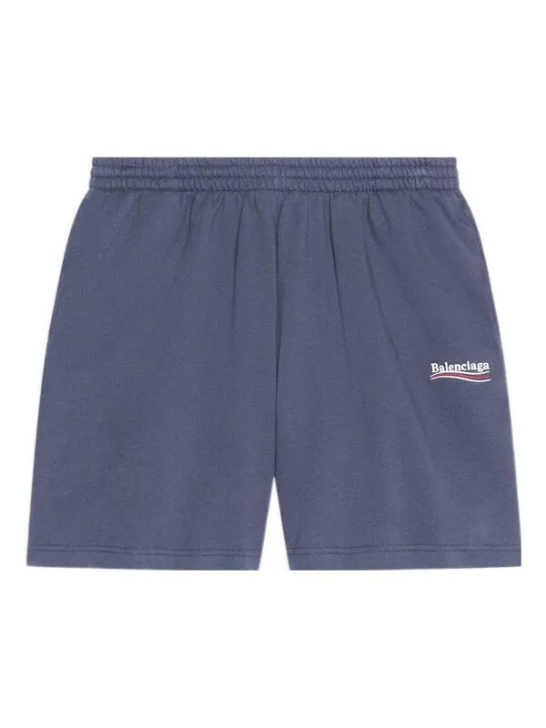 Шорты political campaign sweat shorts 'dark grey' Balenciaga — изображение 1 из 4, серый