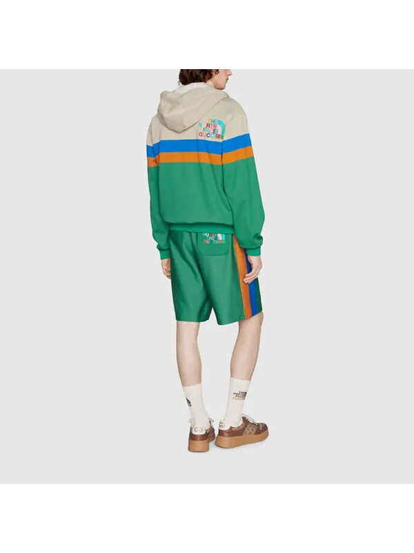 Шорты Gucci x The North Face Nylon Shorts — изображение 3 из 4, зеленый