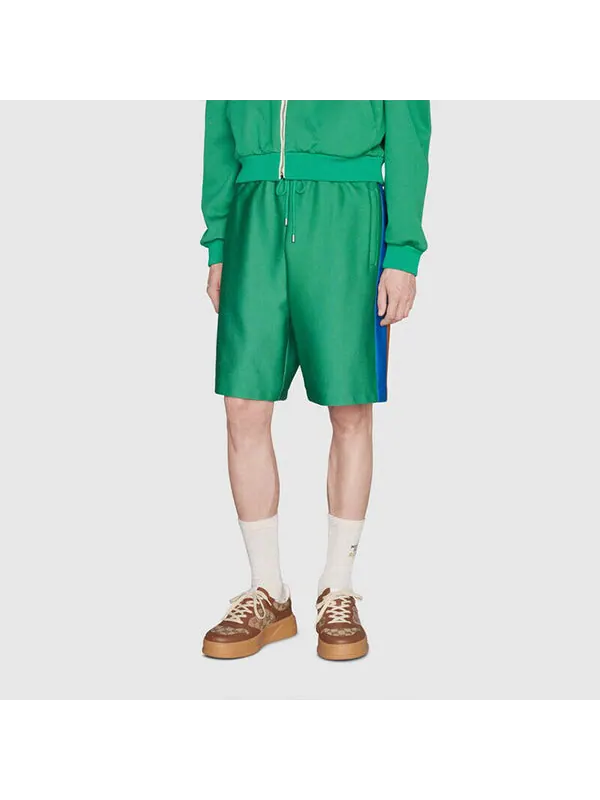 Шорты Gucci x The North Face Nylon Shorts — изображение 4 из 4, зеленый