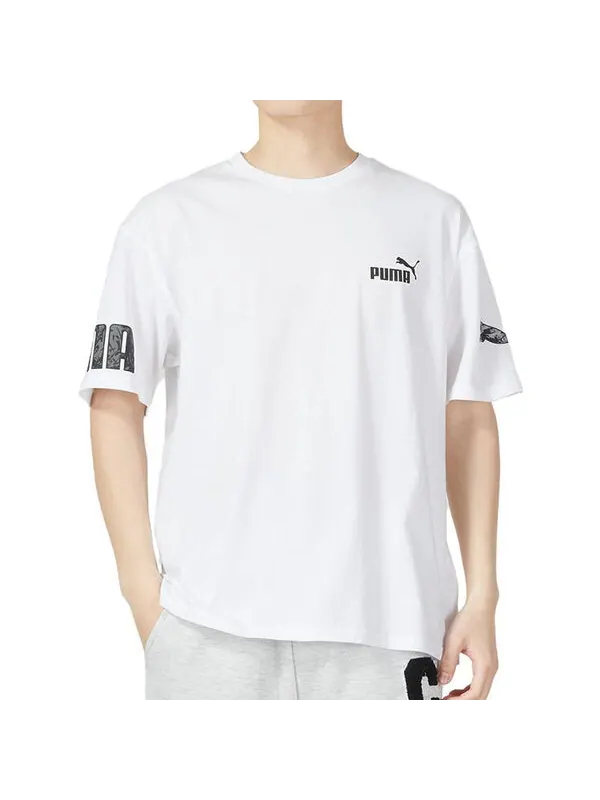 Футболка power summer tee 'white' Puma — изображение 2 из 4, белый