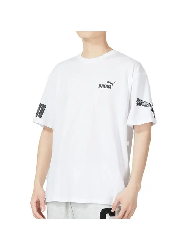Футболка power summer tee 'white' Puma — изображение 4 из 4, белый