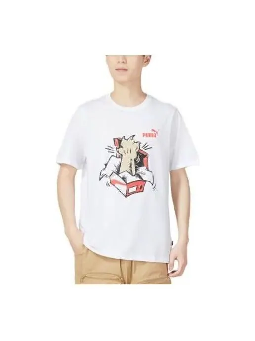 Футболка graphics sneaker for all time 'white' Puma — изображение 1 из 3, белый
