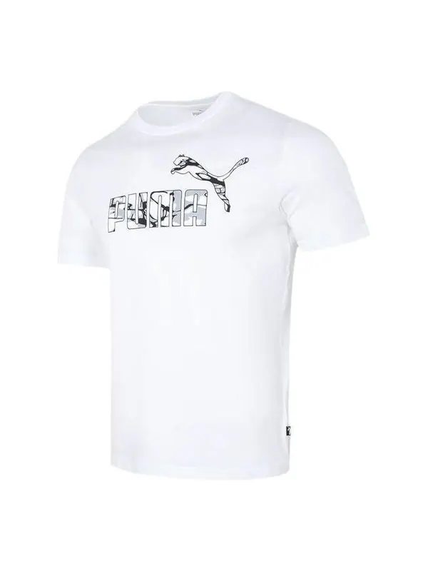 Футболка summer splash graphic t-shirt 'white' Puma — изображение 1 из 4, белый
