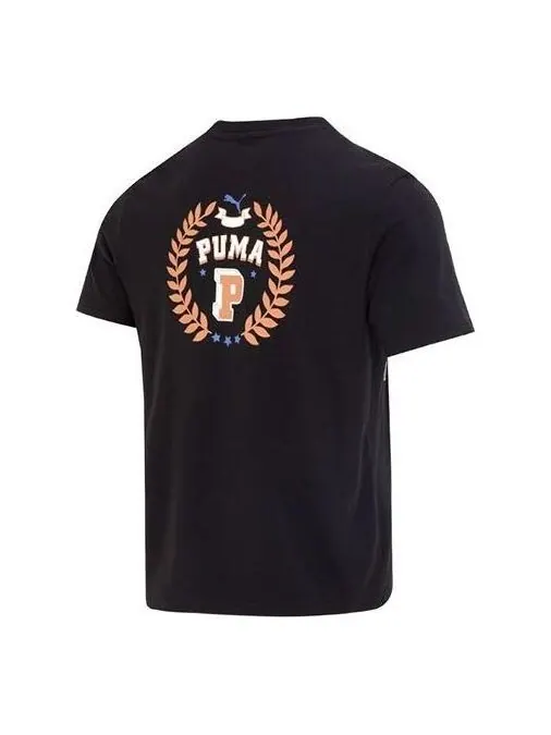 Футболка sportswear logo tee 'black' Puma — изображение 1 из 4, черный
