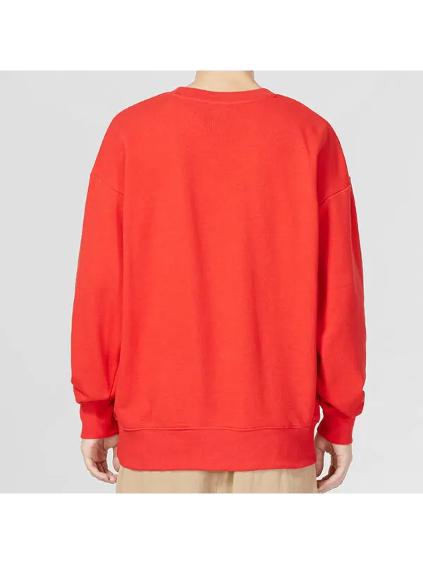 Свитер essentials cny graphic logo sweatshirt 'red' Puma — изображение 4 из 4, красный