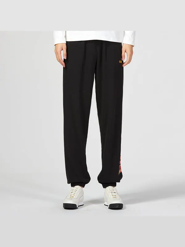 Брюки essentials cny graphic pants 'black' Puma — изображение 3 из 4, черный