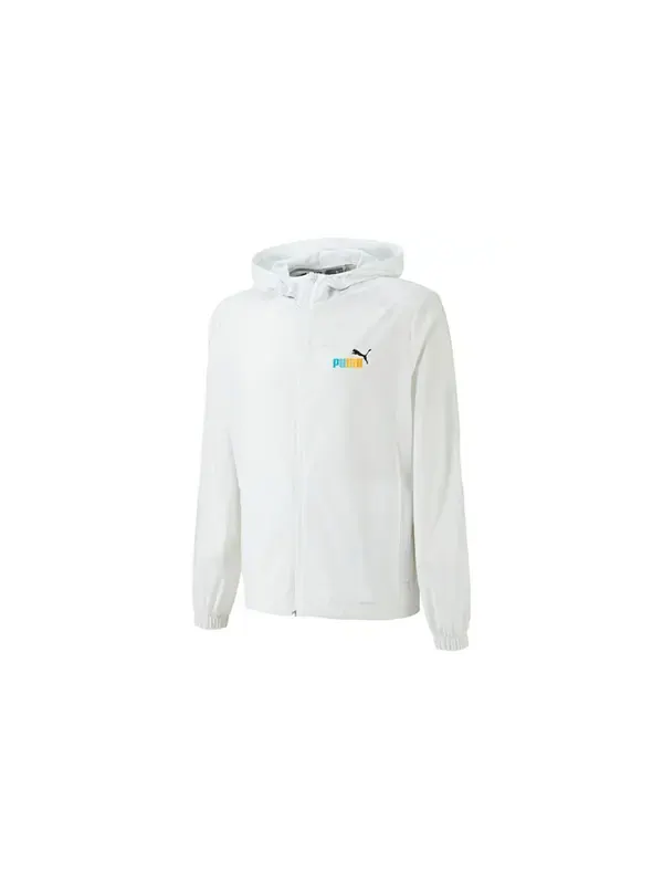 Толстовка full sleeve printed hoodie 'white' Puma — изображение 2 из 2, белый