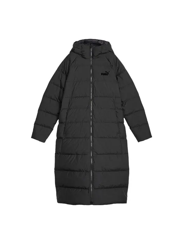 Куртка long hooded down coat 'black' Puma — изображение 1 из 2, черный
